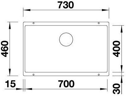 Кухонная мойка Blanco Rotan 700-U 521344 антрацит